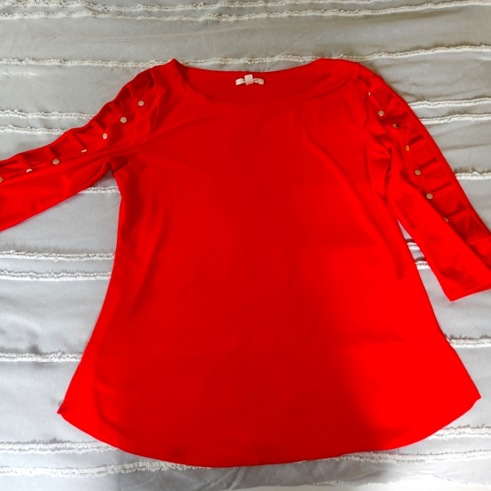 Red dress shirt